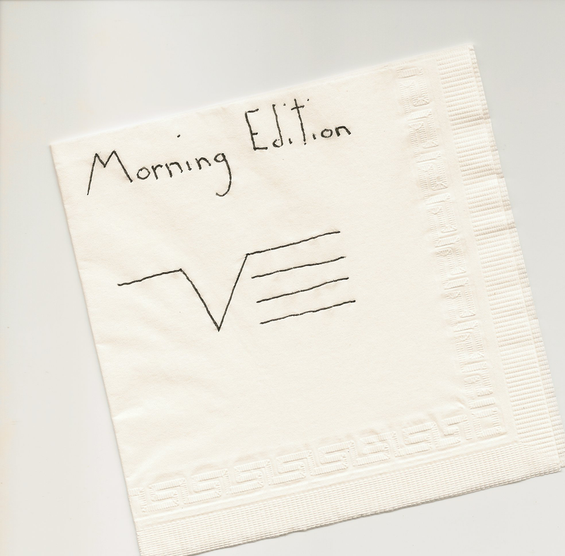 Illustration for article titled Here’s the structure of popular public radio programs, in napkin form